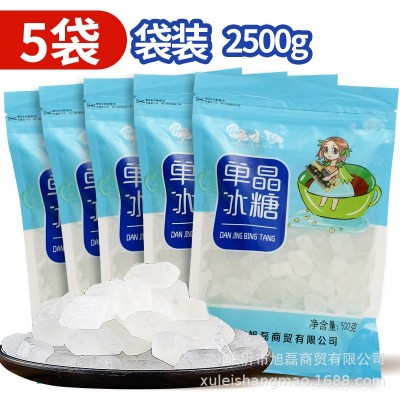 厂家批发单晶冰糖500g装批中颗粒白冰糖发老冰糖食糖调味甜品原料图3