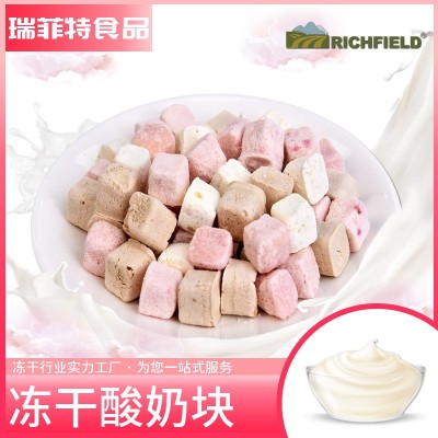酸奶块冻干水果果粒酸奶块草莓芒果蓝莓网红干吃酸奶干休闲零食图2