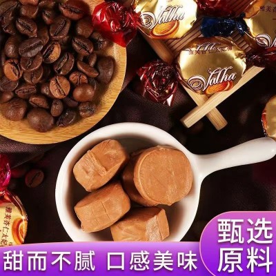混装太妃糖巧克力夹心牛奶咖啡糖网红零食巧克力味一件代发批发图1