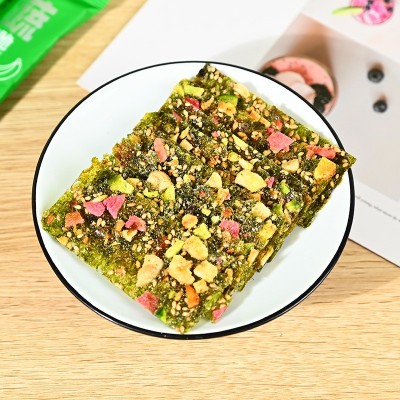 零食小吃即食海苔片独立包装综合什锦果蔬零食海苔味果蔬海苔脆