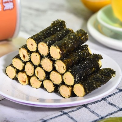 罐装海苔卷 肉松卷批发蛋黄夹心海苔卷 休闲零食品 儿童零食批发图3