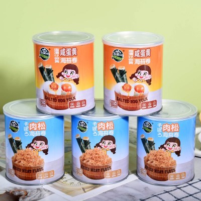 罐装海苔卷 肉松卷批发蛋黄夹心海苔卷 休闲零食品 儿童零食批发图4