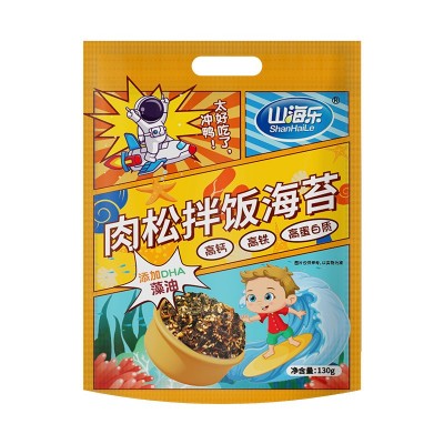 山海乐 拌饭海苔脆130g海苔寿司紫菜儿童零食网红休闲零食批发图3