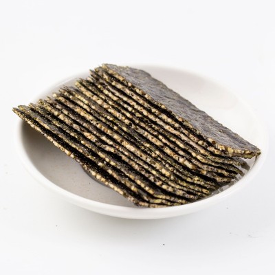 山海乐 夹心海苔即食芝麻夹心海苔罐装海苔夹心脆40g儿童零食批发图3