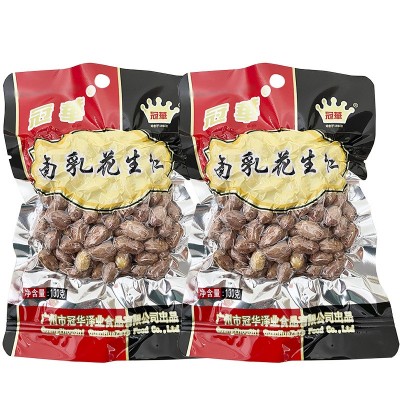 冠华南乳花生仁130g广东特产坚果炒货无壳花生米下酒菜零食品小吃图3