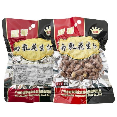 冠华南乳花生仁130g广东特产坚果炒货无壳花生米下酒菜零食品小吃图2