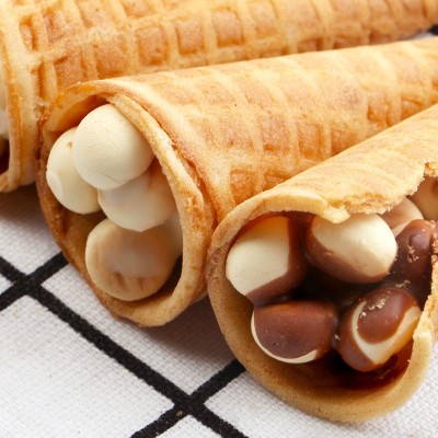 巧克力脆筒蛋筒星球杯威化饼干夹心小馒头休闲儿童零食一件代发图3