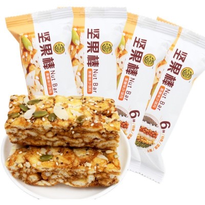 徐福记精制蛋黄牛奶芝士肉松沙琪玛500g营养早餐糕点休闲零食散装图2