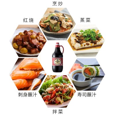 批发萬字厨师御用酱油1.6l商用 炒菜烹炒蘸食调味料图2