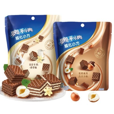 巧克力味威化小方夹心饼干网红零食吃礼包多口味休闲食品图5