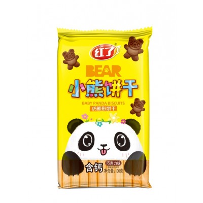 现货小熊饼干含钙休闲食品怀旧小吃零食网红爆款酥性小包带托盒图5
