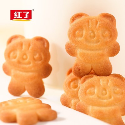 现货小熊饼干含钙休闲食品怀旧小吃零食网红爆款酥性小包带托盒图3