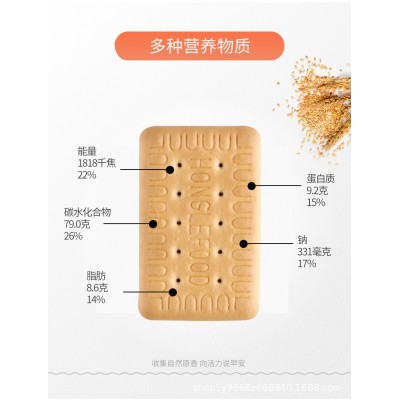 现货羊乳饼干特浓羊奶味零食早餐代餐办公室休闲小吃450g独立包装图2