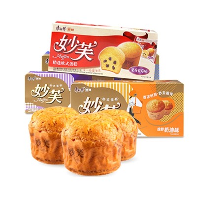 休闲小零食满月酒超市食品每箱24盒康师傅妙芙2枚装96g小奶油蛋糕图5