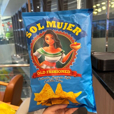 美国进口Sol Mujer墨西哥少女玉米片非油炸网红粗粮薯片休闲零食图2