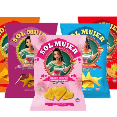 美国进口Sol Mujer墨西哥少女玉米片非油炸网红粗粮薯片休闲零食图5
