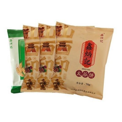 鑫炳记太谷饼70g*5袋多口味山西特产传统糕点零食早餐饼厂家批发