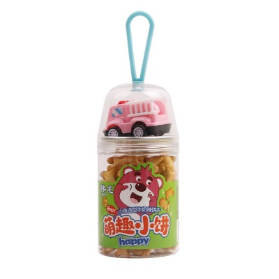 儿童小零食 宠动物造型异形饼干小吃罐装70g玩具饼干图4