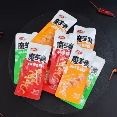 卫龙魔芋爽20克素毛肚整箱香辣麻辣魔芋丝零食小吃素肉辣条批发图2