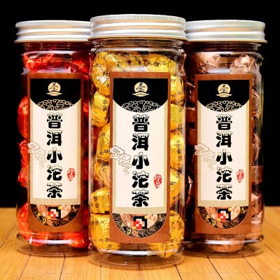 云南勐海陈皮普洱茶熟茶迷你小沱茶原味糯米浓香味普洱茶叶罐装图2