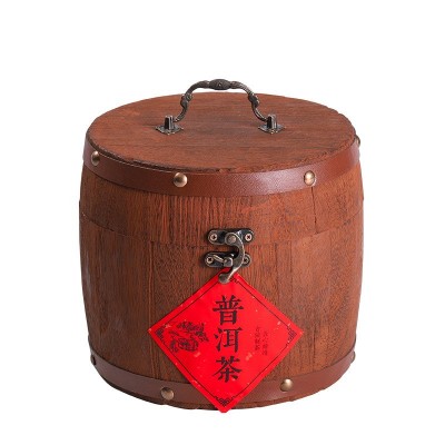 批发云南普洱茶叶糯香小沱茶浓香型散装糯米香熟茶木桶礼盒装送礼图4