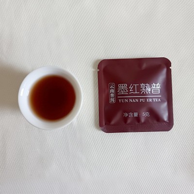 花茶包 墨红熟普 云南普洱熟茶 爱心型 5克/片 墨红玫瑰茶叶批发图4