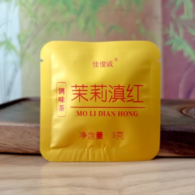 茉莉滇红 茶叶 云南古树红茶茉莉花爱心形状 5克/片图3