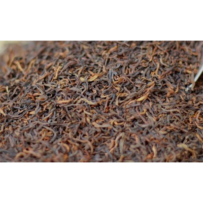 批发 云南2018年早春勐海宫廷金芽普洱熟茶叶 散茶 小青柑原料图2