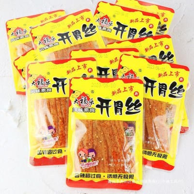 大福乐开胃丝盒装辣条辣片小面筋儿时童年怀旧麻辣小零食解馋小吃图2