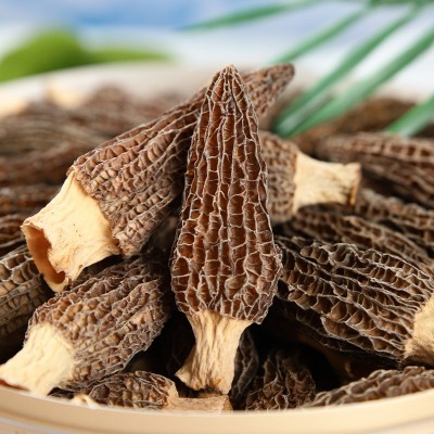 羊肚菌礼盒双层木盒煲汤炒菜食材金堂厂家菌菇礼盒干货礼品可批发图3