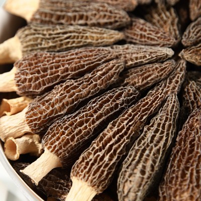 羊肚菌礼盒双层木盒煲汤炒菜食材金堂厂家菌菇礼盒干货礼品可批发图4