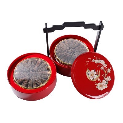 羊肚菌礼盒双层木盒煲汤炒菜食材金堂厂家菌菇礼盒干货礼品可批发图5