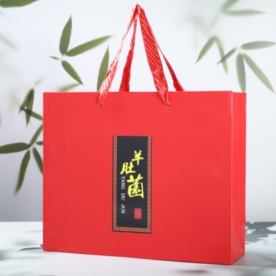 羊肚菌150g250g新中式红色礼盒装菌菇干货过节送礼煲汤料食材批发图2