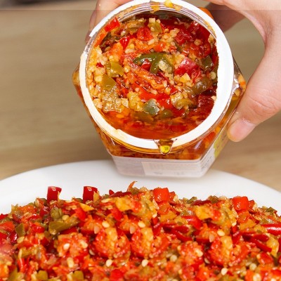 堂家巷子双椒蒜蓉酱 下饭炒菜拌面 湖南风味辣椒蒜蓉酱一件代发图3