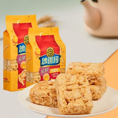 徐福记沙琪玛525g袋装代餐早餐软糯糕点心零食萨其马整箱批发图2