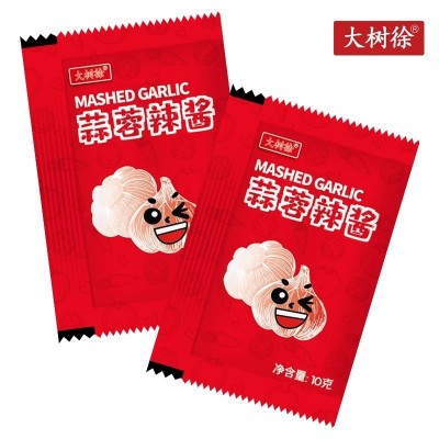 大树徐小包蒜蓉辣椒酱拌面酱拌饭酱即食下饭酱料外卖小袋10g900包图2