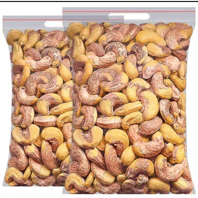带皮大腰果仁500g新货原味盐焗腰果含炭烧风味坚果越南零食图2