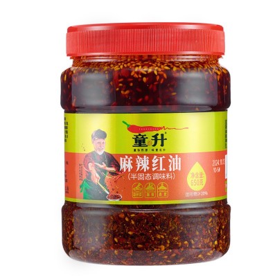 童升四川风味油泼辣子有渣麻辣红油辣椒油家用辣椒酱凉拌菜调味料图5