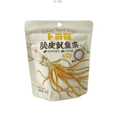 卜奇脆脆皮鱿鱼条芥末味原味解馋追剧休闲零食30g即食鱿鱼小吃厂图5