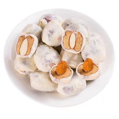 奶枣原味独立包批发500g 奶酪枣网红巴旦木夹心枣零食杏仁奶酪枣图5