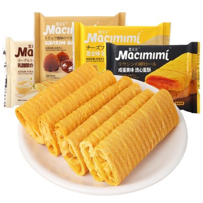 麦米米流心蛋酥 5斤咸蛋黄芝士味注心夹心鸡蛋卷糕点零食小吃批发图4