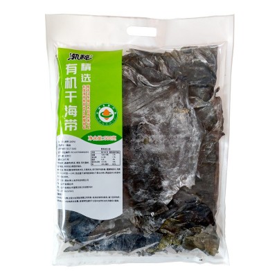 坤上有机干海带板干货批发晒干500g袋装商用无沙海带丝片煲汤凉拌图4
