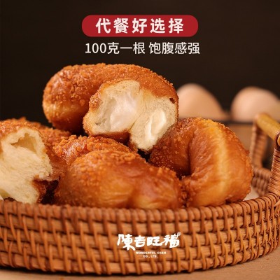 【陈吉旺福流心软麻花100gX4根】酸奶豆沙馅网红零食早餐 代餐糕点图3