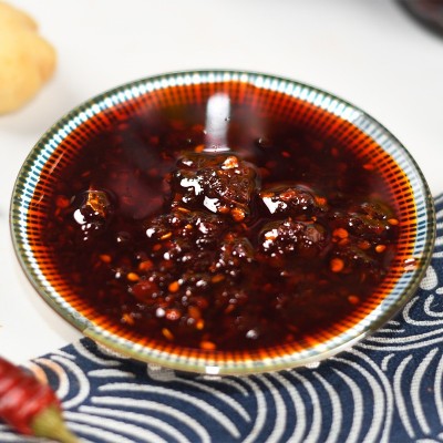 贵三红辣子鸡油辣椒商用红油辣子辣椒油香辣凉拌菜调味辣椒油厂家图3
