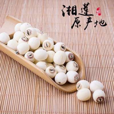 新鲜湘潭白莲子大颗粒湘莲干货散装袋装磨皮无硫红皮带芯无芯莲子图3