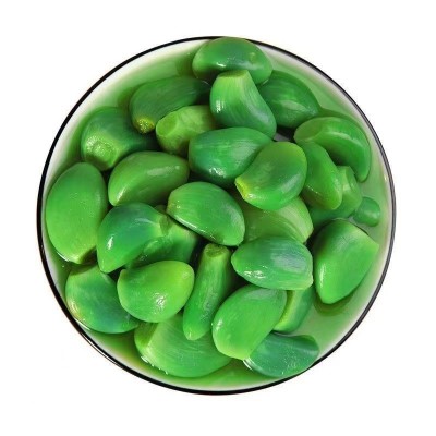 山东腊八蒜正宗翡翠大绿蒜腌制饭店商用糖醋蒜头泡蒜即食咸菜大全图5