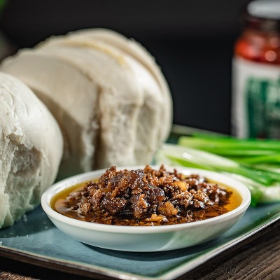 香菇牛肉酱火锅蘸料拌饭香辣下饭酱佐餐调味酱厂家定制OEM加工图4