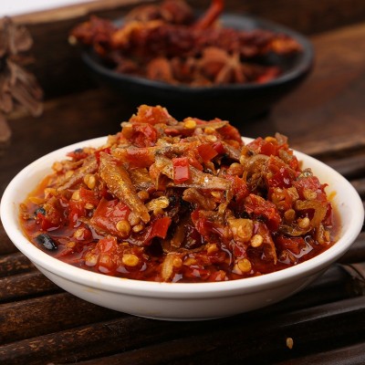 剁椒小鱼仔下饭菜开胃菜辣椒酱下酒菜酱腌菜厂家批发剁椒小鱼仔图4