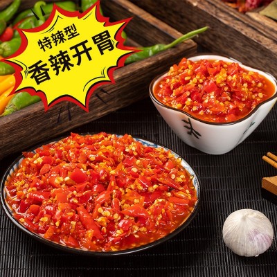 工厂批发剁辣椒湖南特产下饭菜红椒剁椒酱调味料鱼头剁辣椒辣酱图3