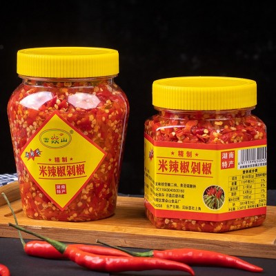 工厂批发剁辣椒湖南特产下饭菜红椒剁椒酱调味料鱼头剁辣椒辣酱图2